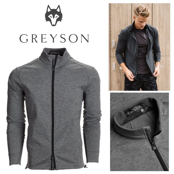 Greyson Other - NEW $198 Mens GREYSON Gold Brand Sequoia Grey Full-Zip Jacket SM or MD DEAL SALE